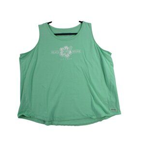 Life Is Good Womens Beach Bound Mint Green Tank Top XXXL Made In Peru